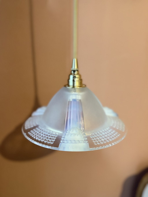 Art Deco holophane lamp