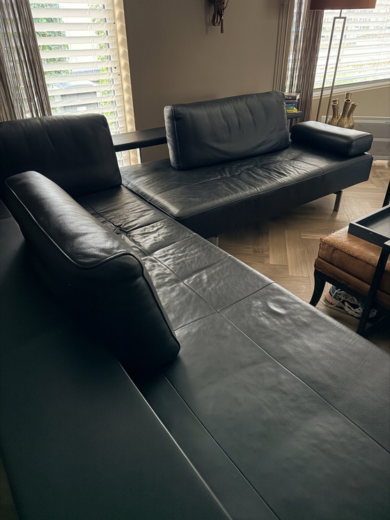 Image 1 of Hoekbank Rolf Benz Dono zwart leder