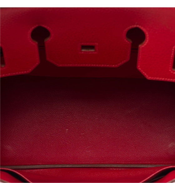Image 1 of Sac HERMES Birkin 35 en Cuir Rouge - 103417