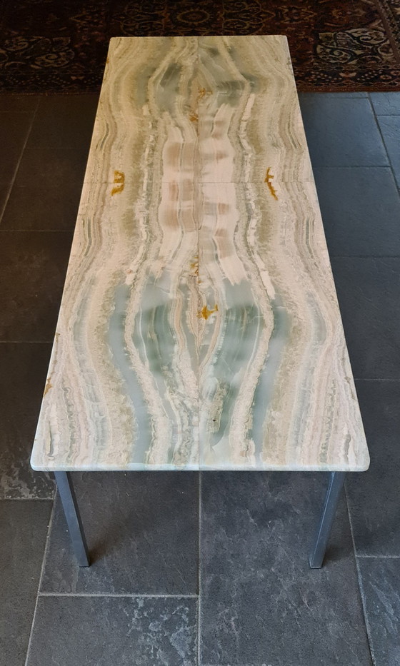 Image 1 of Onyx Marble Coffee Table Mid - Century