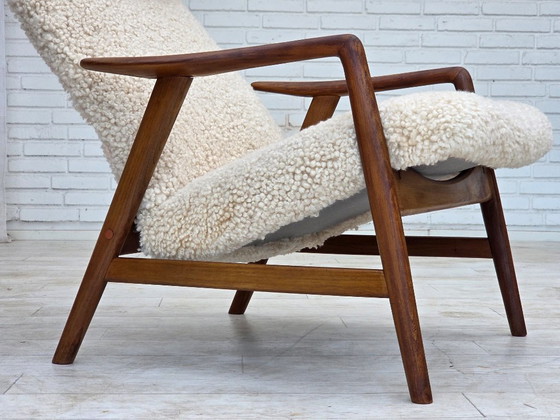 1960s, Danish design by Alf Svensson, genuine sheepskin, reupholstered. – Armchairs, Other (photo 6 of 24)
