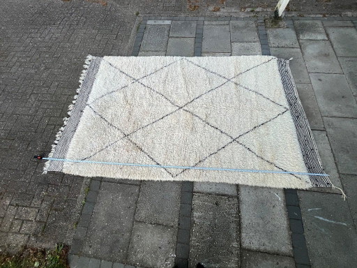 Handgemaakt wollen Berber Kelim vloerkleed 180x260 cm