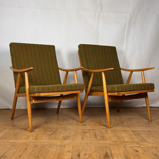 Pair of Czechoslovakian TON Armchairs 1960s