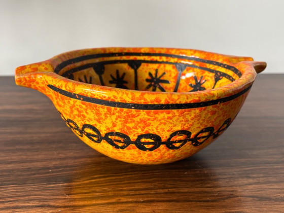 Italian ALDO LONDI for BITOSSI bowl from the 70s, Table accessories, Ceramic, Black (photo 3 of 13)
