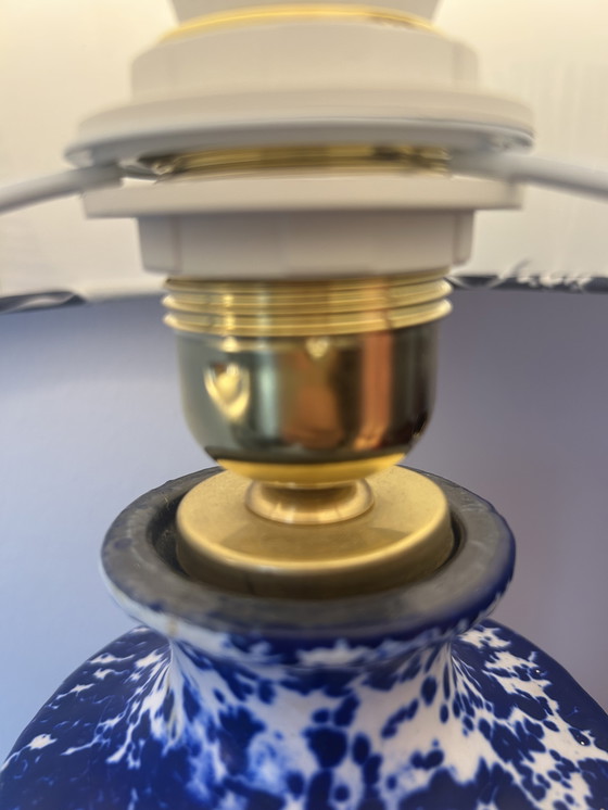 Image 1 of Vase lamp made from VEB Haldensleben ceramics – GDR | Upcycled one-of-a-kind piece
