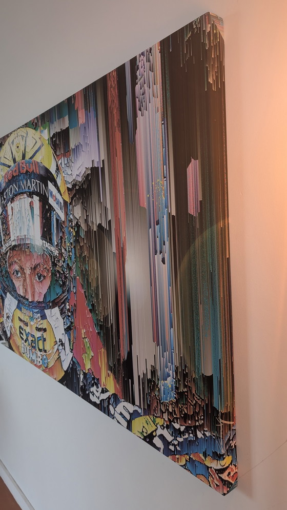 Image 1 of Obra de arte de Max Verstappen Glitch ART