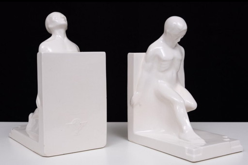 2x bookends - Godefridus Boonekamp - Art Deco - 1930s