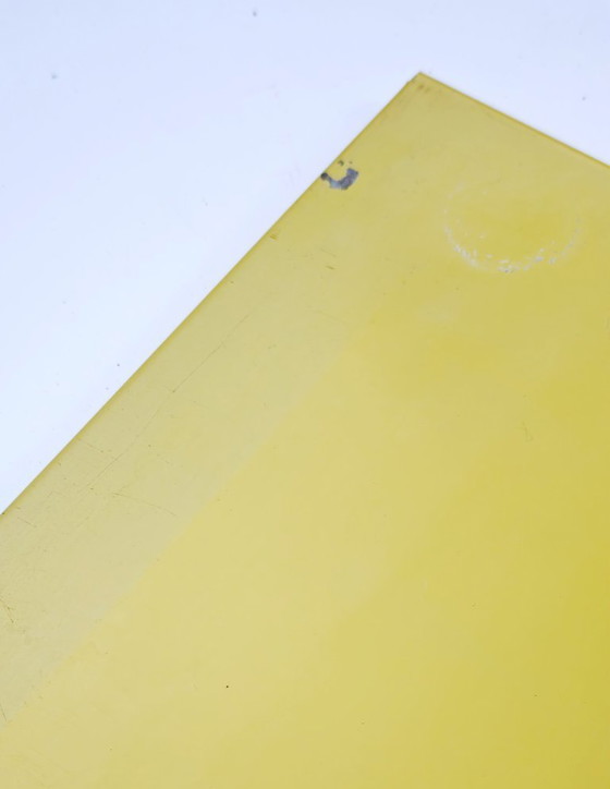 Image 1 of Tomade wall rack, rare yellow, original condition, two parts, vintage design