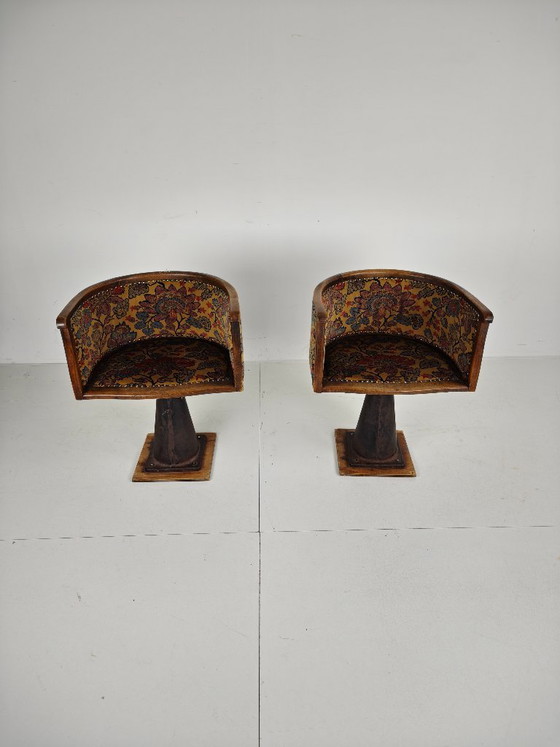 One-of-a-Kind Swivel Boat Chairs | Circa 1900–1920 – Swivel chairs, Other (photo 8 of 8)