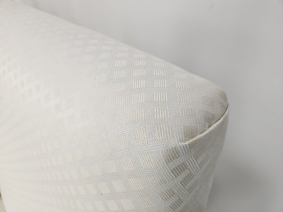 Image 1 of Sillones italianos de los años 50 en tela color crema con patas de hierro