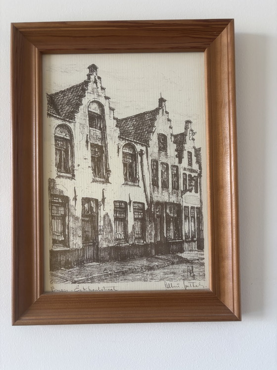 Image 1 of 6 Etsen van Kunstenaar Albert Goethals 