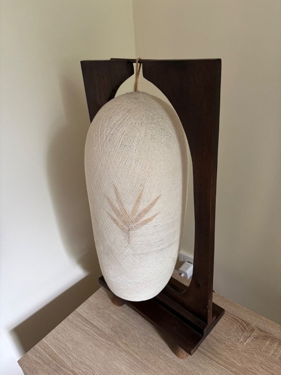 Image 1 of Antique Thai Handwoven Lamps