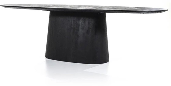 Black Oval Dining Table Aron by Eleonora from the Eijerkamp Collection – Eleonora Eijerkamp Collection, Wood (photo 2 of 5)