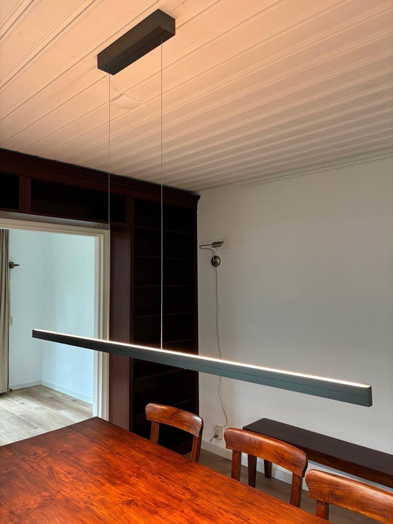 Image 1 of Lámpara colgante de metal color plata/antracita como nueva