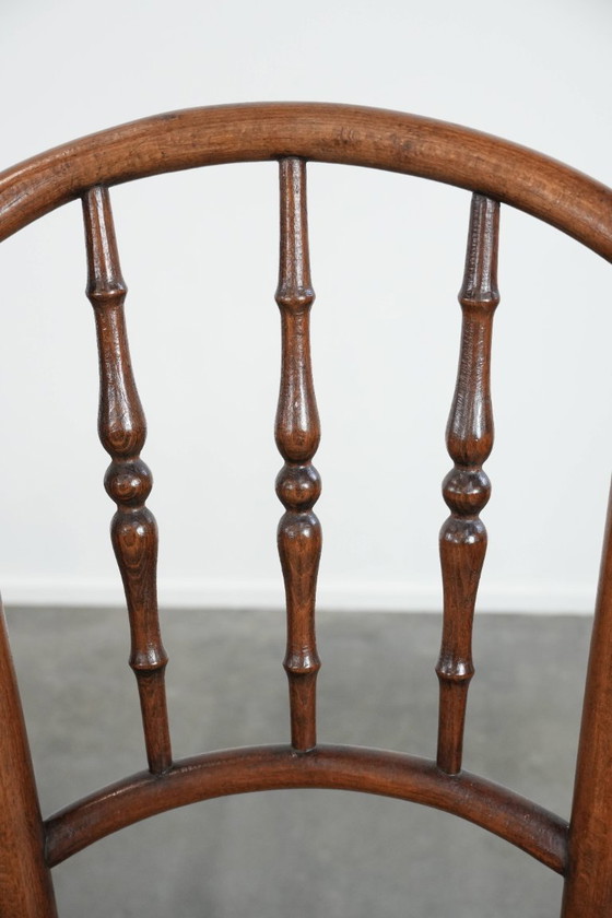 Image 1 of 4 x Wooden vintage bistro chair Jacob & Josef Kohn Wien with a wicker seat