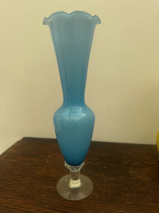 Image 1 of 4 vintage Murano glass soliflore vases