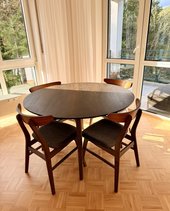 Table SK4 et 4 chaises assorties de la marque Tradition In Between Design. Excellent état. – &Tradition (photo 4 of 9)