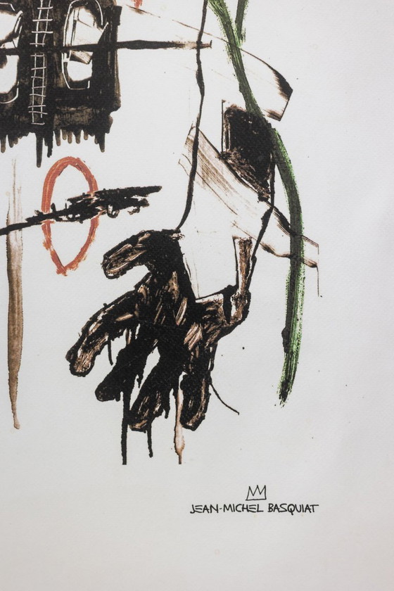 Image 1 of Jean-Michel Basquiat. Sérigraphie couleur numérotée. 1990s.