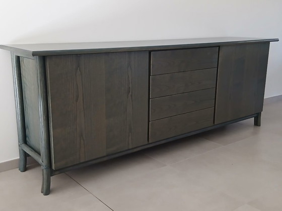 Image 1 of Exclusive and complete high-quality Italian Vintage XL dining set by Italian designer Gasparucci - Italo