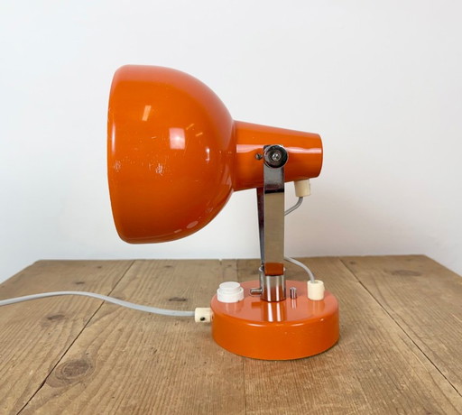 Vintage oranje metalen wandlamp van Lidokov, jaren 70. – wandlampen, Chrome (photo 2 of 17)