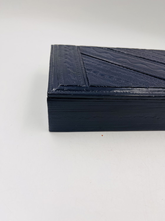 Image 1 of Scatola in legno e pelle