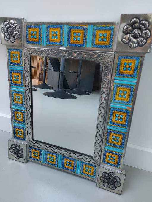 Miroir Talavera mexicain vintage