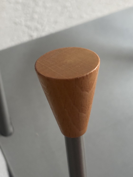Set di due scaffali display/CD Lourens Fisher – Colonne, Metal, Wood (photo 3 of 5)