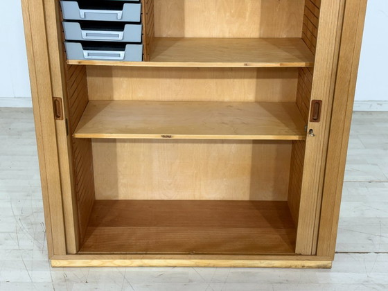 Image 1 of Dänischer Rolladenschrank / Wäscheschrank / Wohnzimmerschrank / Holz Schrank