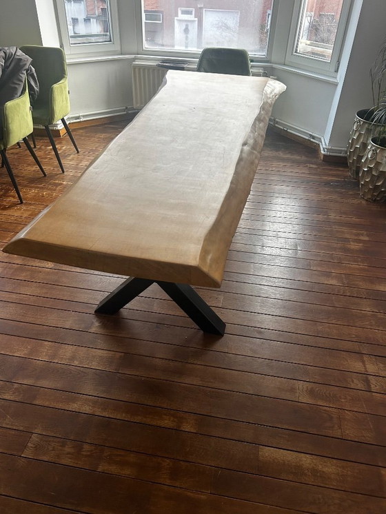 Image 1 of Handgemaakte eiken tafel