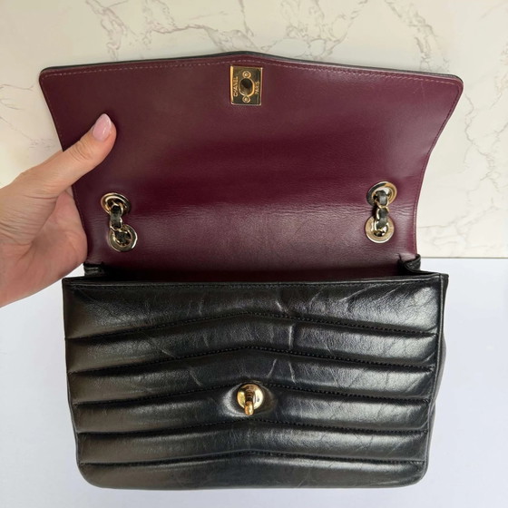 Chanel reversed chevron flap bag – Bolsos de hombro, Cuero (photo 12 of 16)