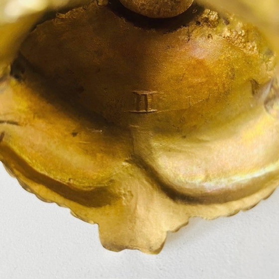 Image 1 of Gothic brass candelabra with five arms baroque