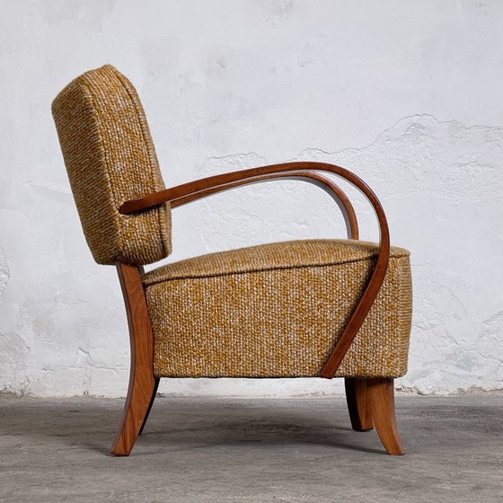 Image 1 of Poltrona Jindřich Halabala H-237 Art Déco per UP Závody, anni '30 - Completamente rinnovata