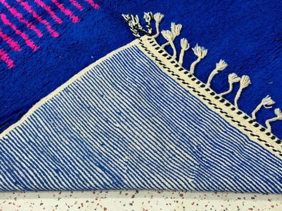 Image 1 of Blauer Berberwollteppich 250 cm x 150 cm