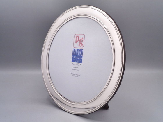 Image 1 of 925er Silberrahmen, 17x17 cm, rund