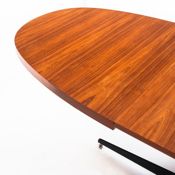 Tavolo da pranzo allungabile vintage. Roche Bobois. Anni '60. – Tavoli da pranzo, Wood, Iron (photo 10 of 12)
