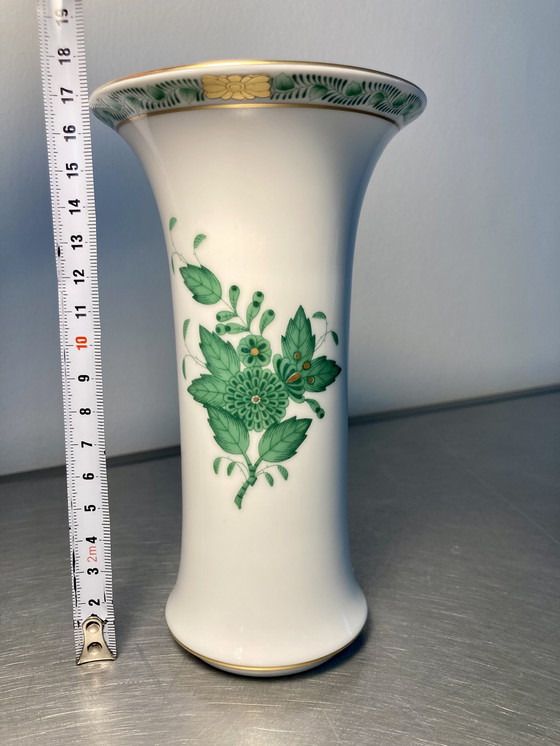 Image 1 of Herend Apponyi Chinesisch Bouquet In Grün Mokka