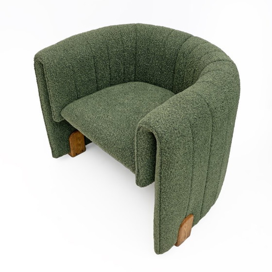 Image 1 of Paar Bouclè-Sessel im italienischen Design