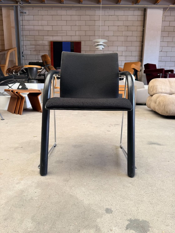 Silla Thonet S320 negra (Stock: 12) – Sillas de comedor, Metal, Textile (photo 10 of 13)
