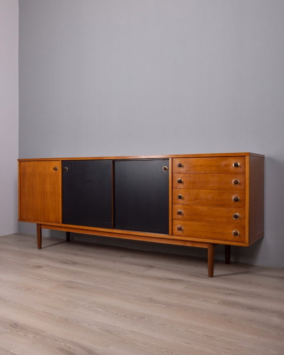 Image 1 of VINTAGE 1960S SIDEBOARD IN TEAK WOOD BY ITALIAN DESIGN