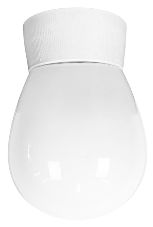 Lampada da soffitto vintage in porcellana bianca, anni '70 – plafondlampen, Porcelain