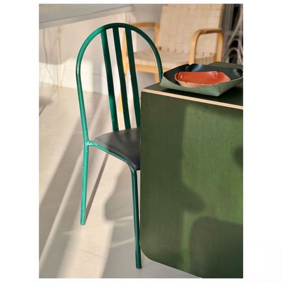 Set of 3 Dining Chairs by Robert Mallet-Stevens, Model 222, Pallucco, Italy, 1980s – Eetkamerstoelen, Metal (photo 6 of 15)