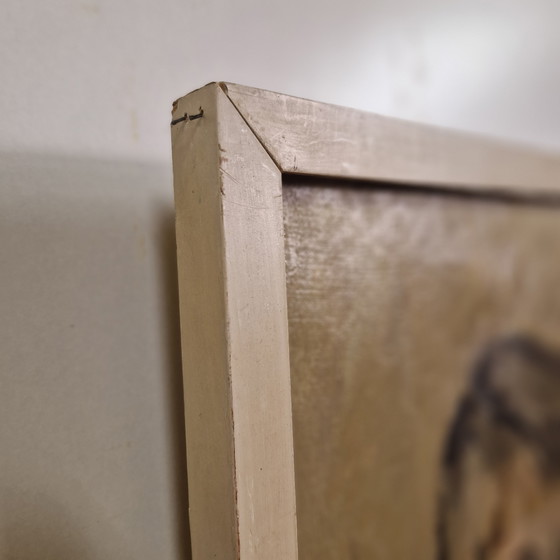 Image 1 of Óleo sobre lienzo Mari Trappeniers pintura antigua