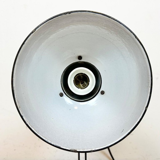 Image 1 of Vintage Black Enamel Table Photo Lamp, 1950s