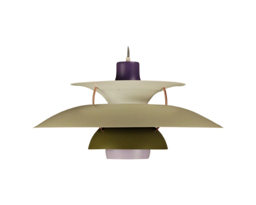 Louis Poulsen lila weiße Lampe