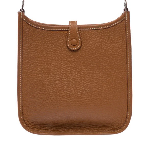 Image 1 of Borsa HERMES Mini Evelyne in cuoio dorato - 103279