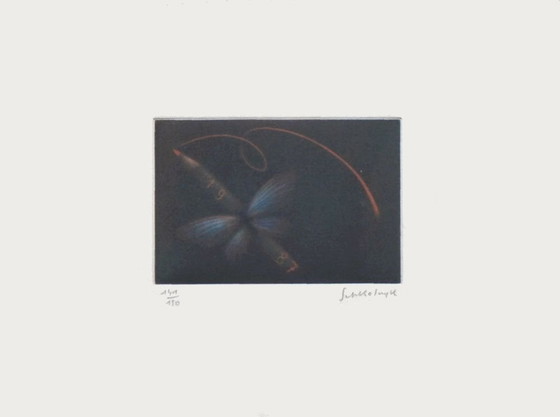 Image 1 of Laurent SCHKOLNYK La Libellule au vent Signed mezzotint 1987