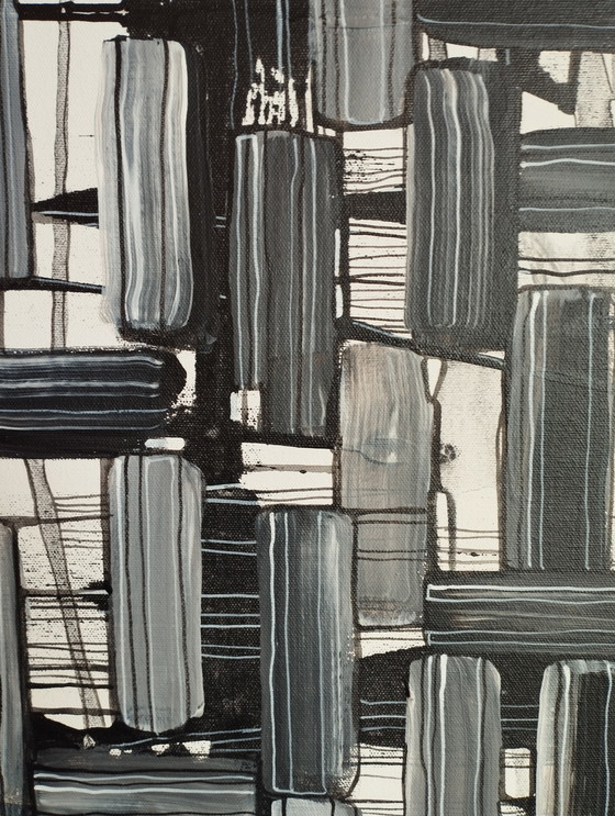 Image 1 of Natia Antadze Abstracte compositie XXL