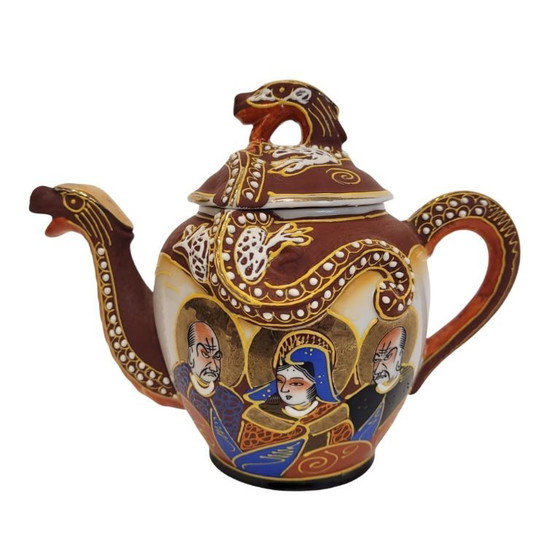 Image 1 of Juego de 6 para café o té, porcelana Satsuma, Nakasima, s. XX – Japón