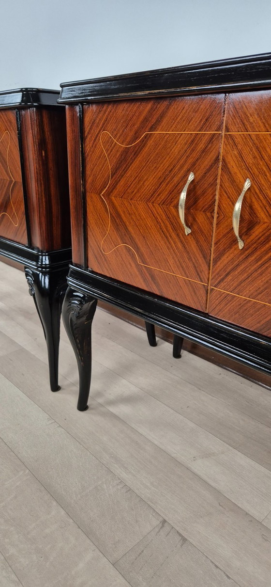 Image 1 of Art Deco bedside tables "Vanity" from the land of the sun (Castrocaro Terme)