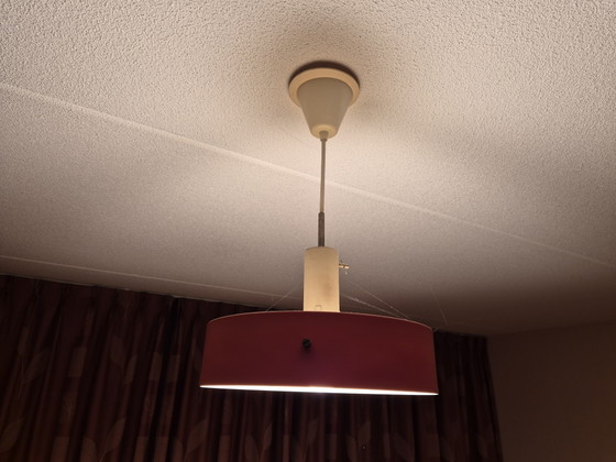 Lampe à suspension ANVIA Almelo OVNI. Design néerlandais des années 60 - Modèle 4017 - J. Hoogenvorst. (photo 2 of 5)